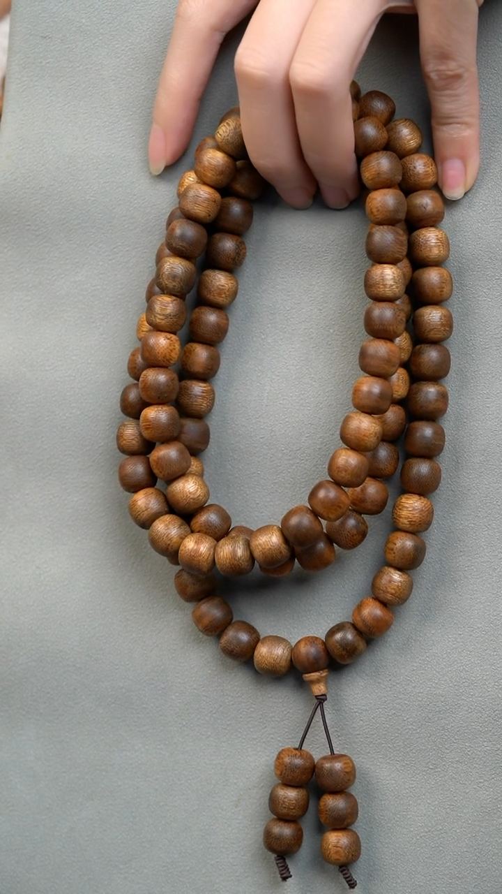 沉香手串海南白奇楠1.0老型珠多圈多样性发其一