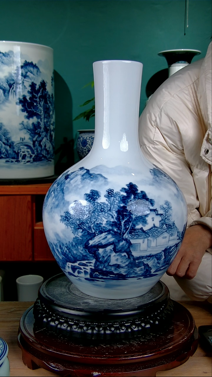 摆件陶B**O景德镇手绘陶瓷888