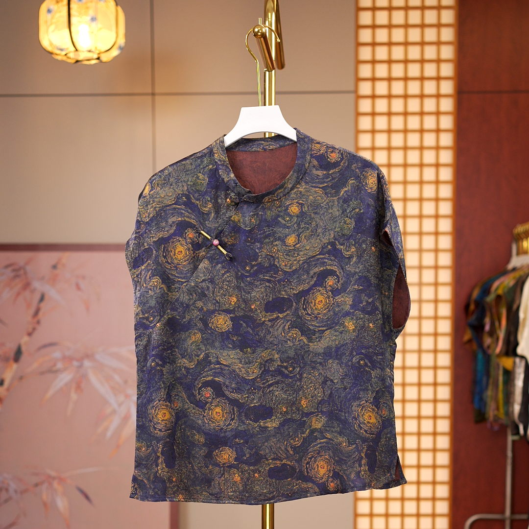 [星空璀璨- 衬衫]  新中市国风女士衬衫