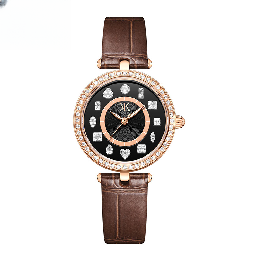 女士轻奢腕表手工镶嵌异形钻时尚百搭款女表(婷姐）