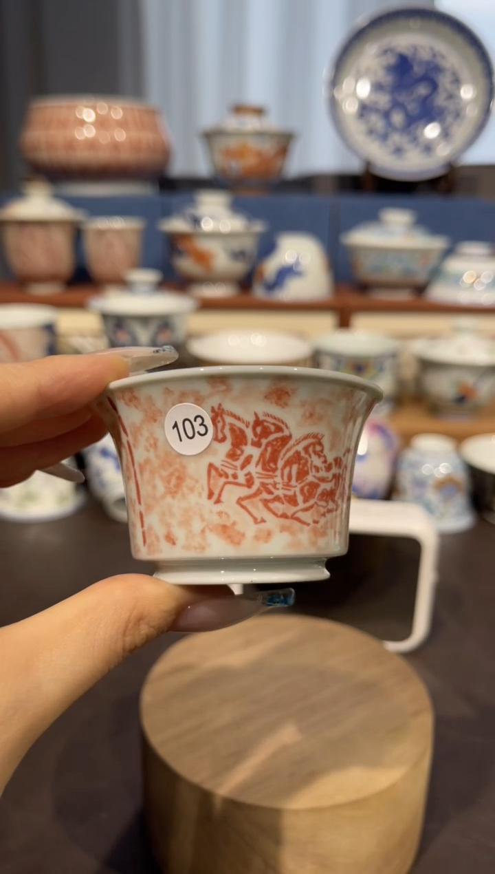 【闪购商品】杯103拓片车马图单杯