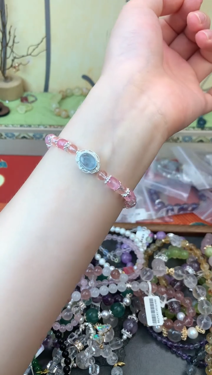 未镶嵌手链托帕石303