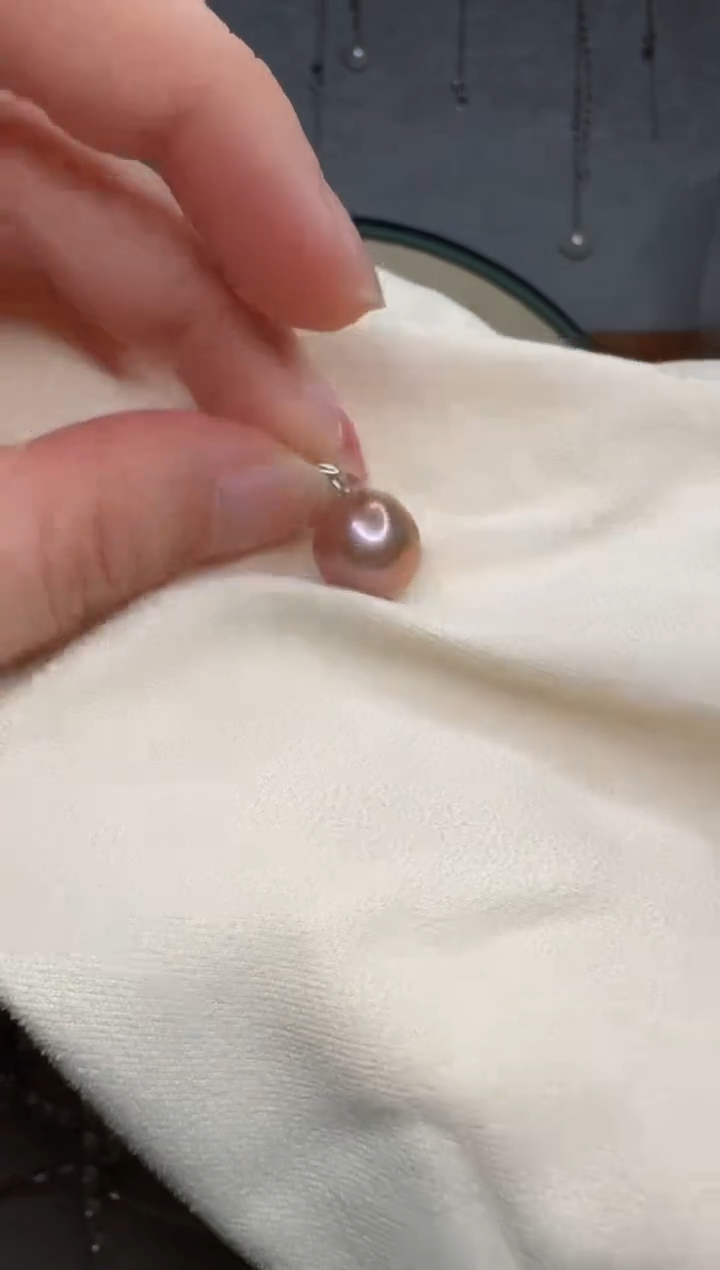 【闪购商品】淡水珍珠吊坠(不含链)银S925镶嵌女神节特惠吊坠