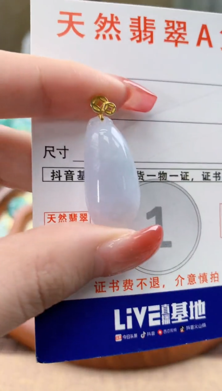 颈饰未镶嵌翡翠天然A货翡翠挂件