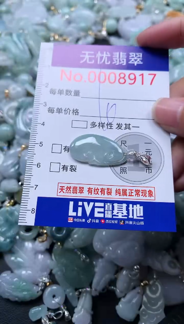 颈饰未镶嵌翡翠8917