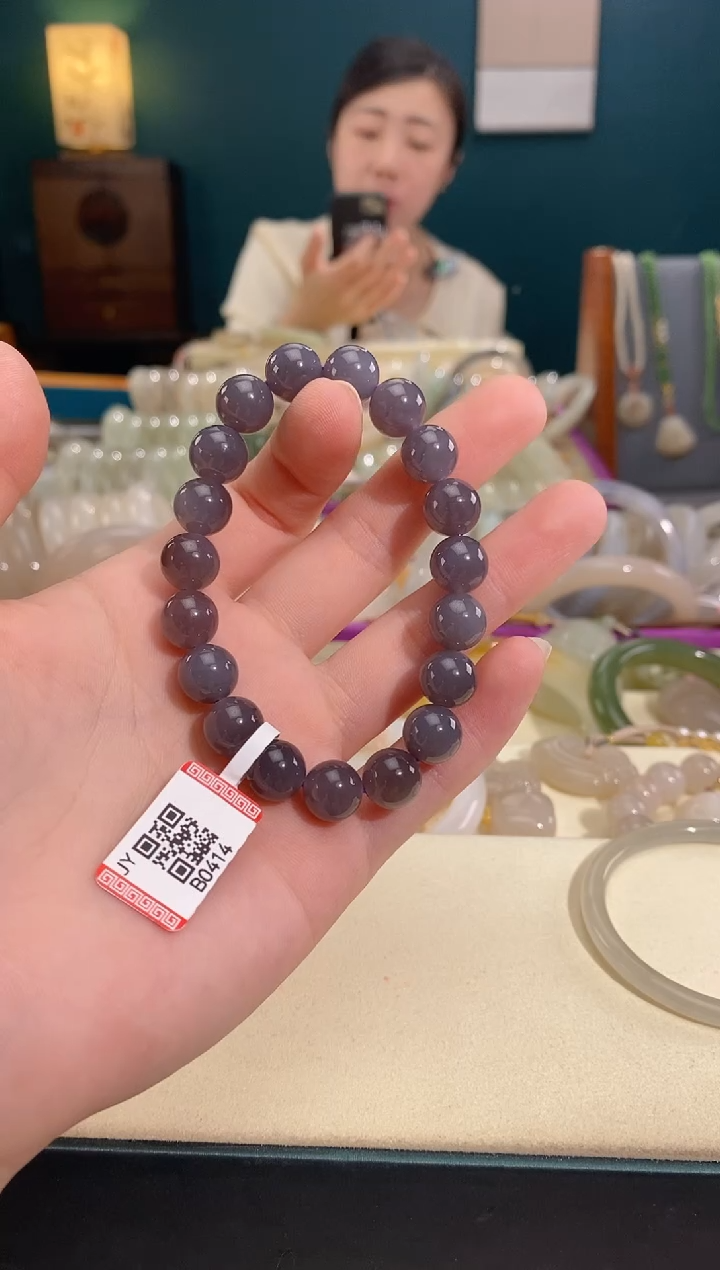 和田玉未镶嵌手串B0414