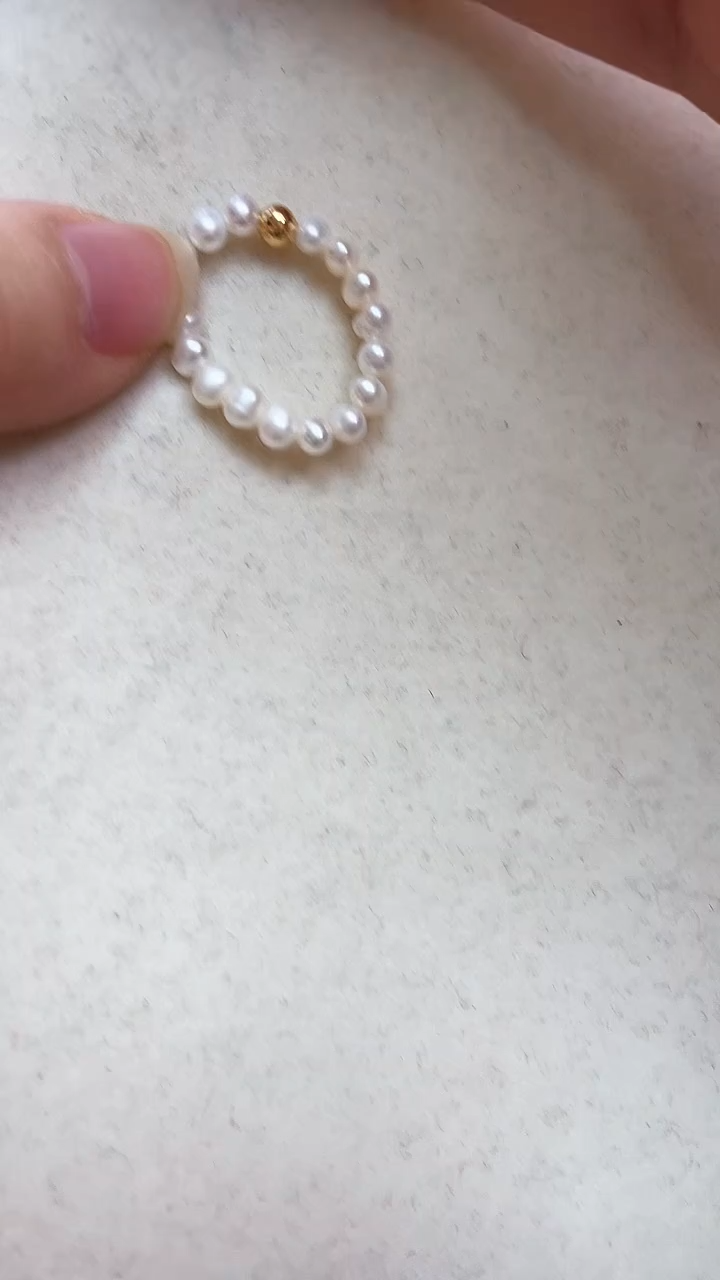 【闪购商品】淡水珍珠颈饰合金珍珠戒指