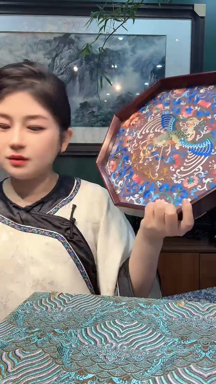 横款非遗苏绣纯手工刺绣摆台