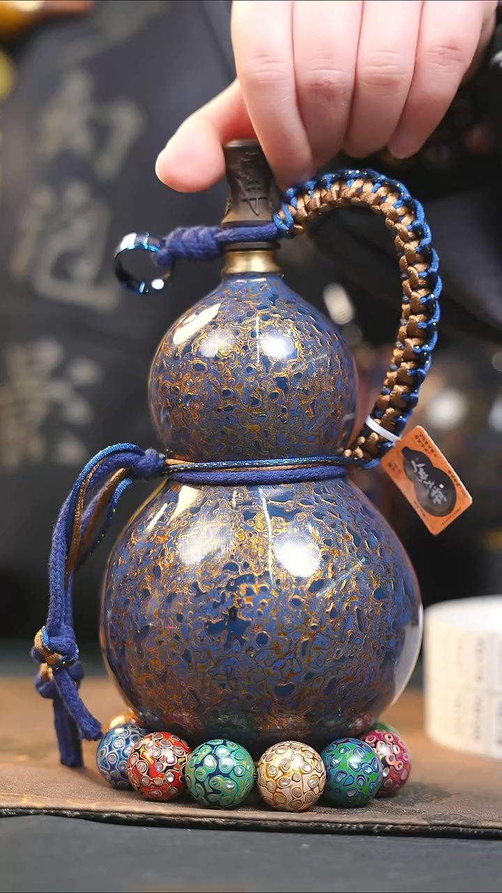 【闪购商品】YG113漆艺酒葫芦不包手串及旋转底座