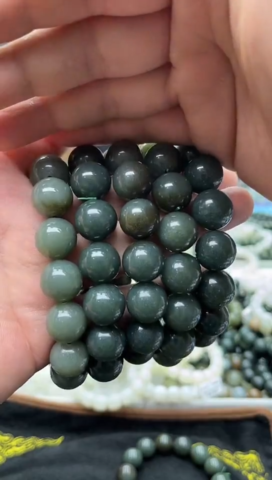 手串未镶嵌和田玉新疆且末蓝16拍一发一，多样性发货