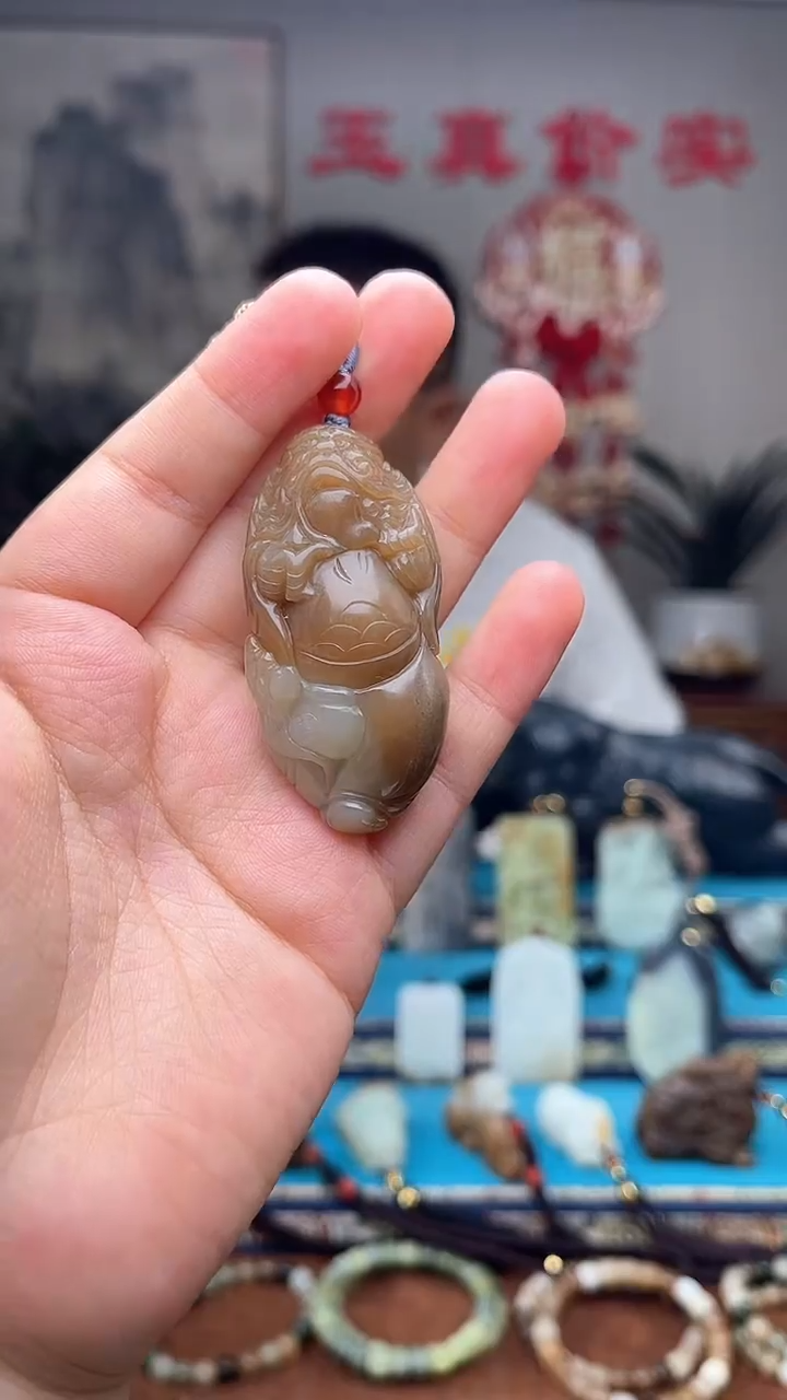 和田玉未镶嵌挂件1