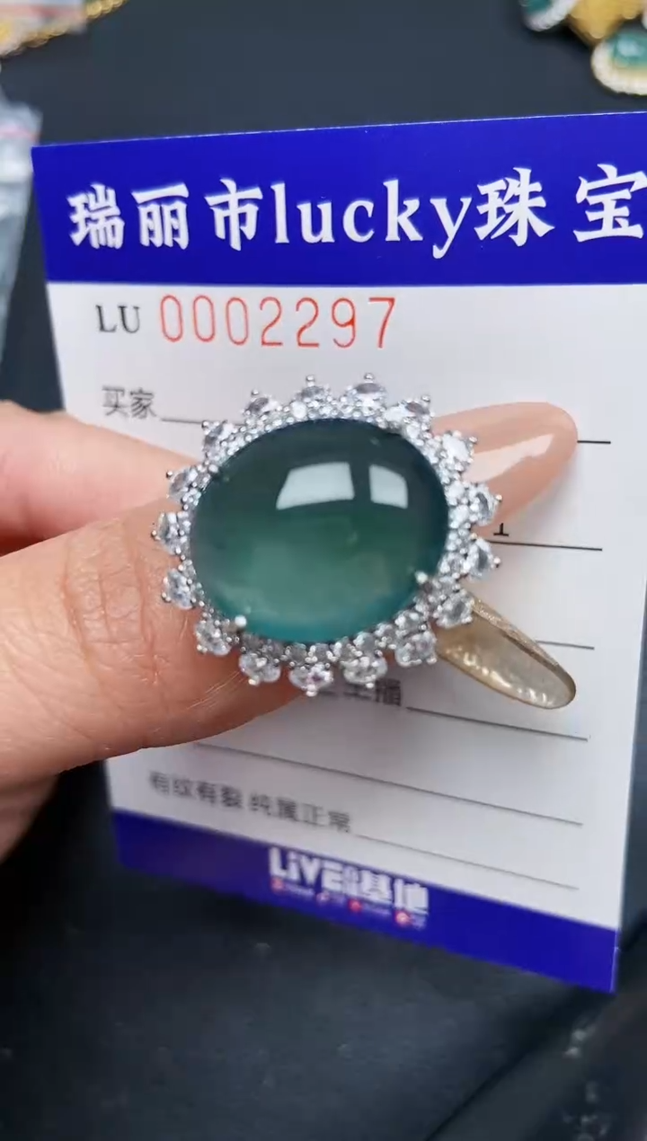 【闪购商品】翡翠颈饰银S925镶嵌2297