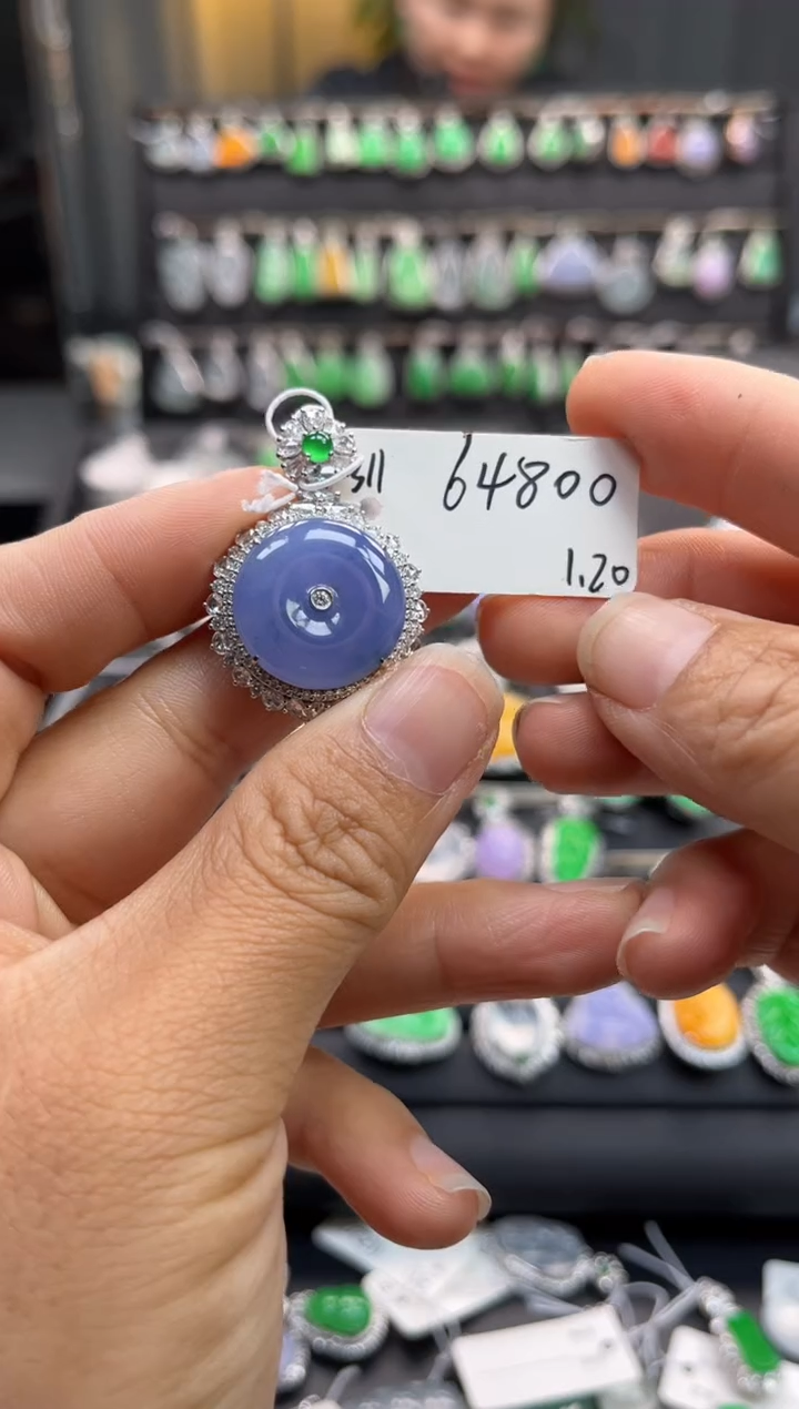 【闪购商品】翡翠吊坠(不含链)18K金镶嵌吊坠