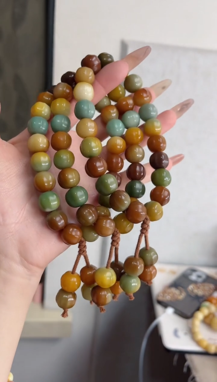 【闪购商品】菩提根/象牙果手串玉化鲨鱼背12*13mm手持