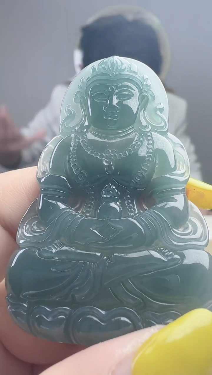 颈饰未镶嵌翡翠天然A货翡翠  多样性随机发其一