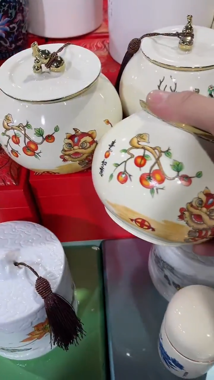 【闪购商品】陶瓷茶叶罐储物密封罐家用绿茶红茶普洱龙井