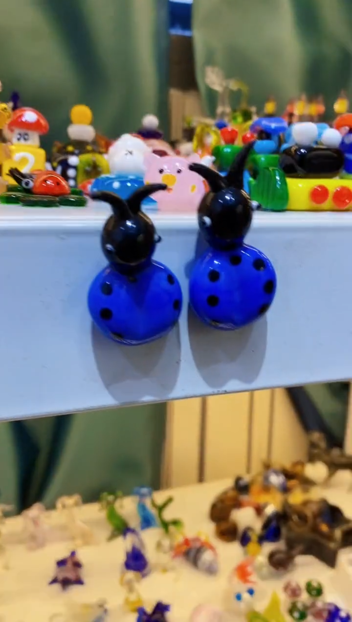 【闪购商品】琉璃手工艺品瓢虫冰箱贴2个