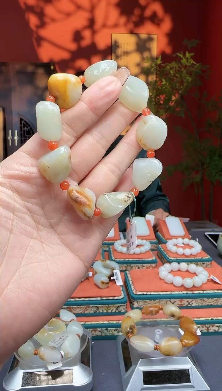 【闪购商品】和田玉手串未镶嵌手串63克