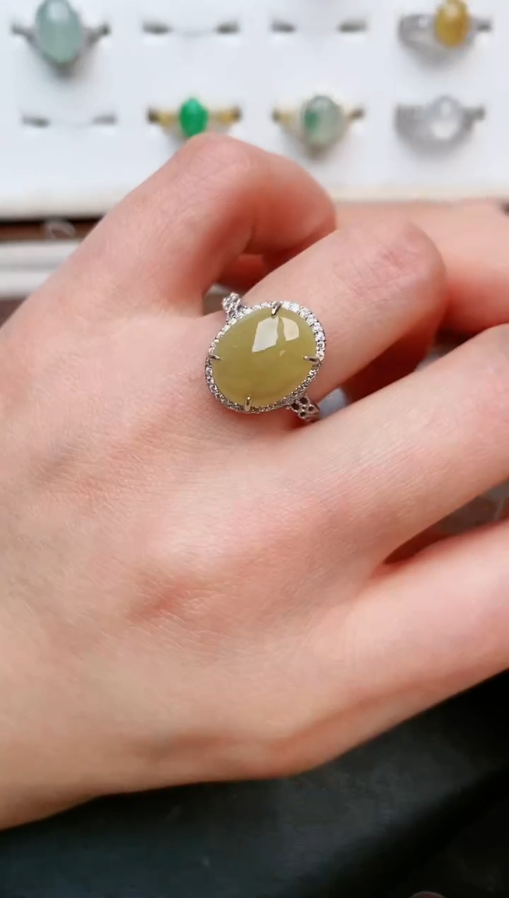 【闪购商品】翡翠戒指银S925镶嵌.....