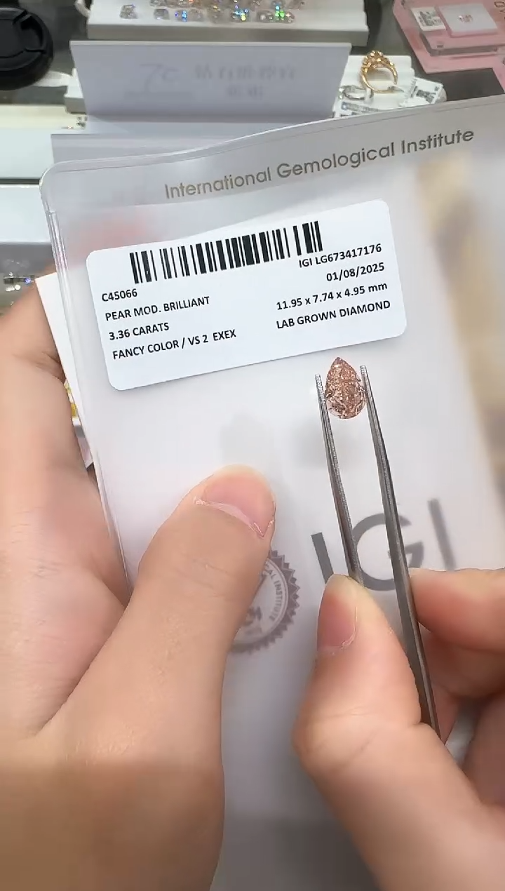 【闪购商品】实验室培育钻石未镶嵌@3.36 ct 先鉴赏，再定制！