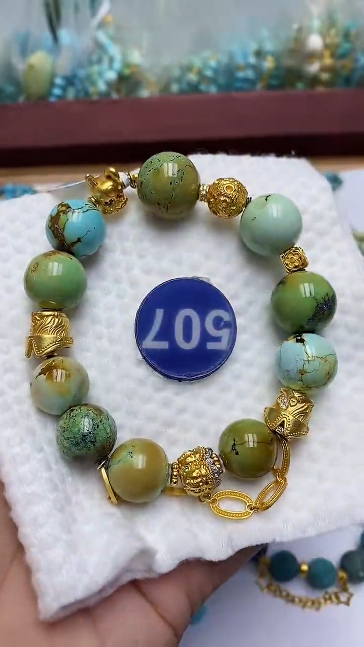 【闪购商品】绿松石手链银S925镶嵌507