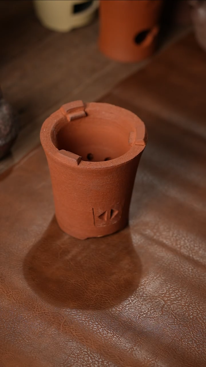 018收腰泥红炭炉