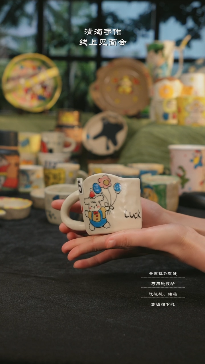 【闪购商品】摆件亲工手绘陶瓷-125