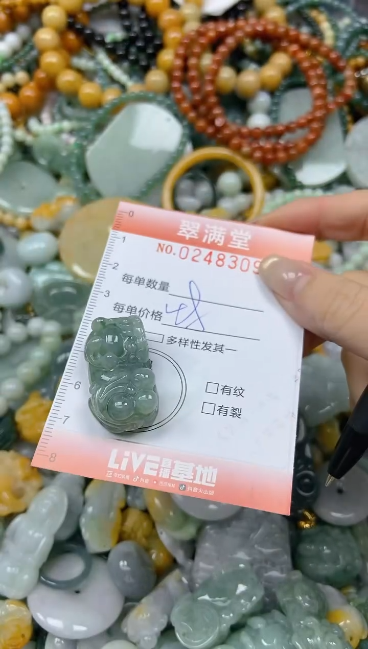 未镶嵌挂件翡翠闪购0248309