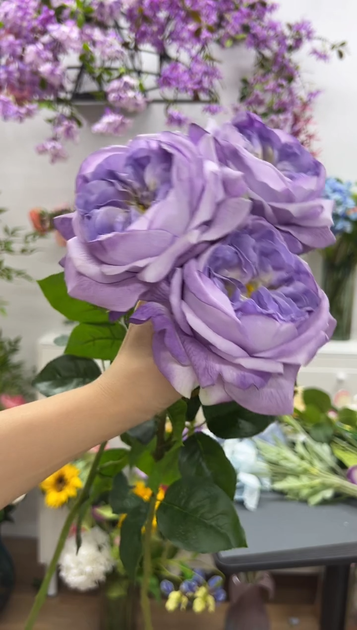 3枝紫色手感保湿朱丽叶