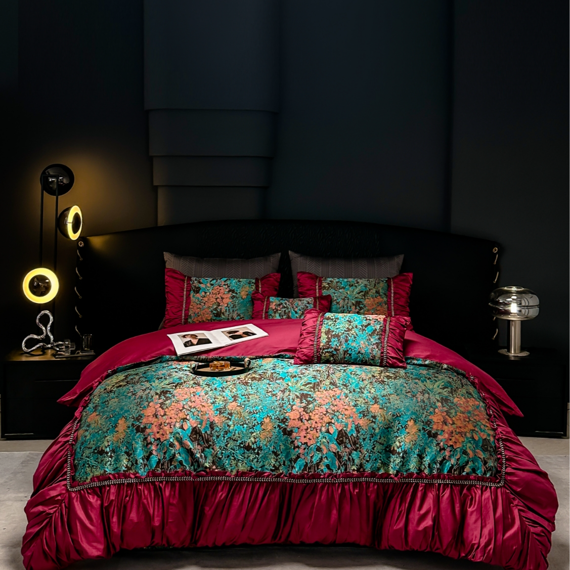 锦绣山河】新品高端轻奢长绒棉色织提花四件套