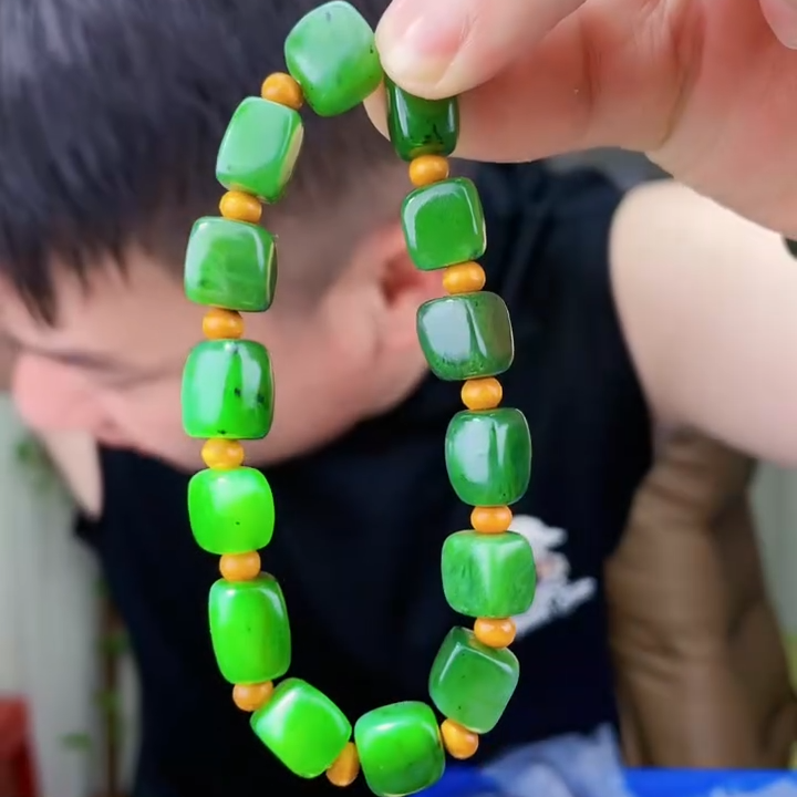 和田玉碧玉手串（拍一发一，多样性发货！）