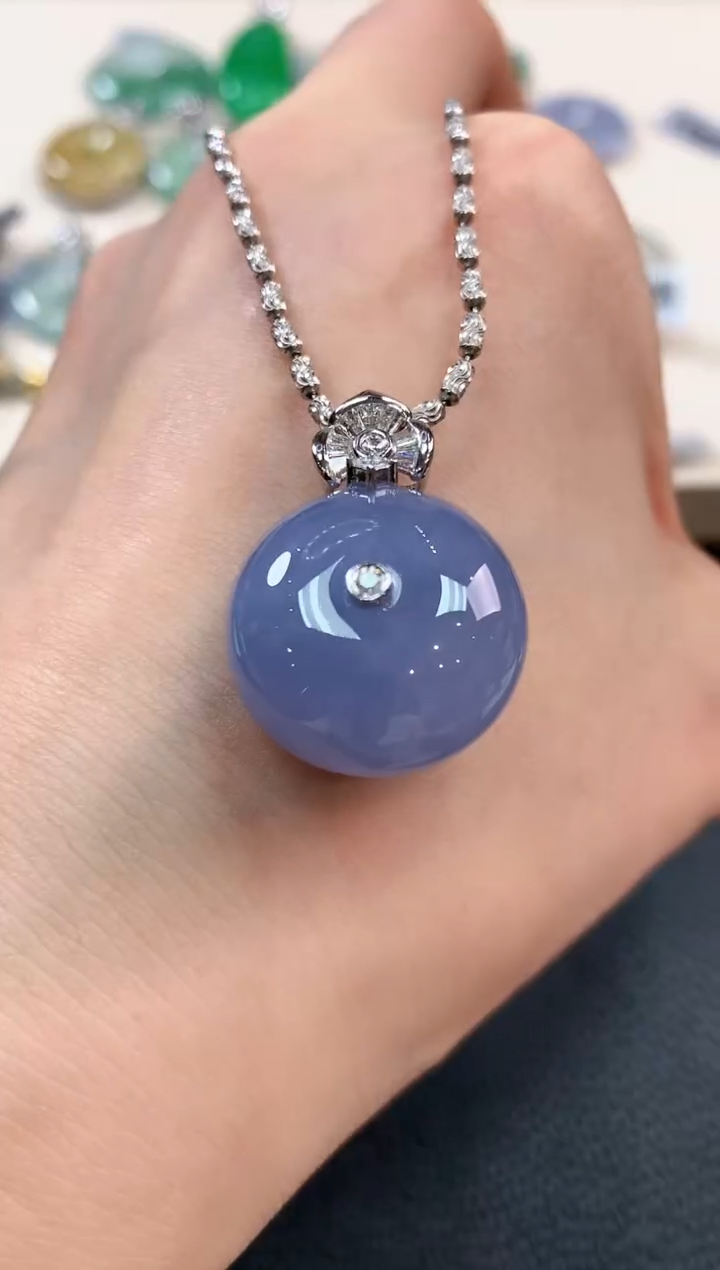 【闪购商品】翡翠吊坠(不含链)18K金镶嵌b120不退换多样性一件发货