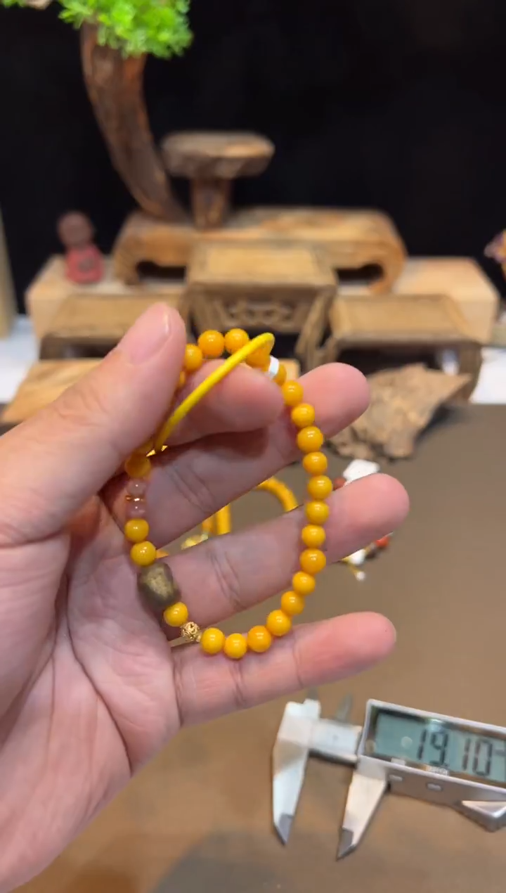 手链琥珀未镶嵌手饰@@E6984