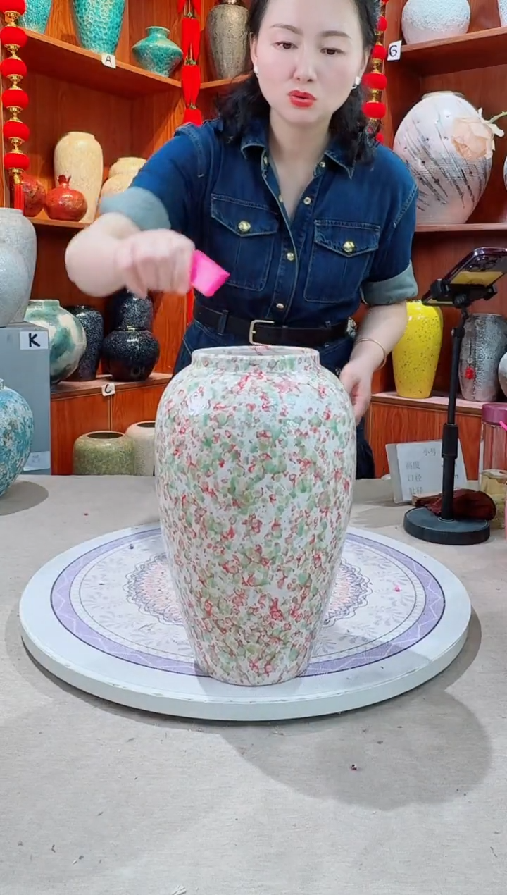 瓶陶瓷花瓶 无花 微瑕a546