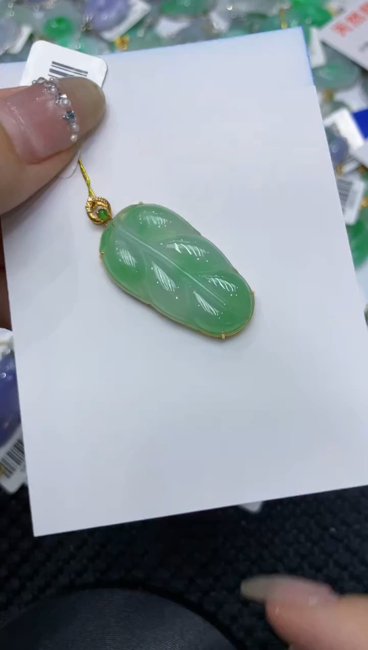 【闪购商品】翡翠颈饰18K金镶嵌222222222