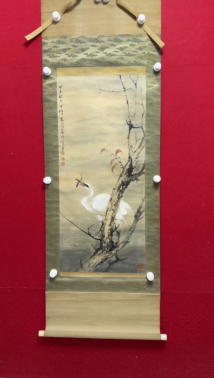 书法GQF-04花鸟卷轴-00