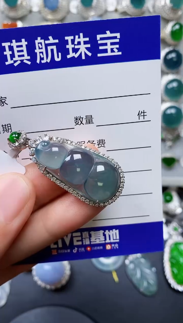 【闪购商品】翡翠颈饰银S925镶嵌0143