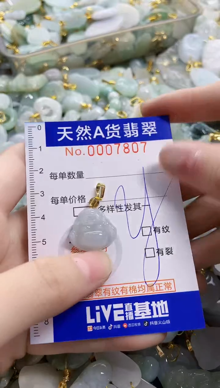 颈饰未镶嵌翡翠天然A货翡翠