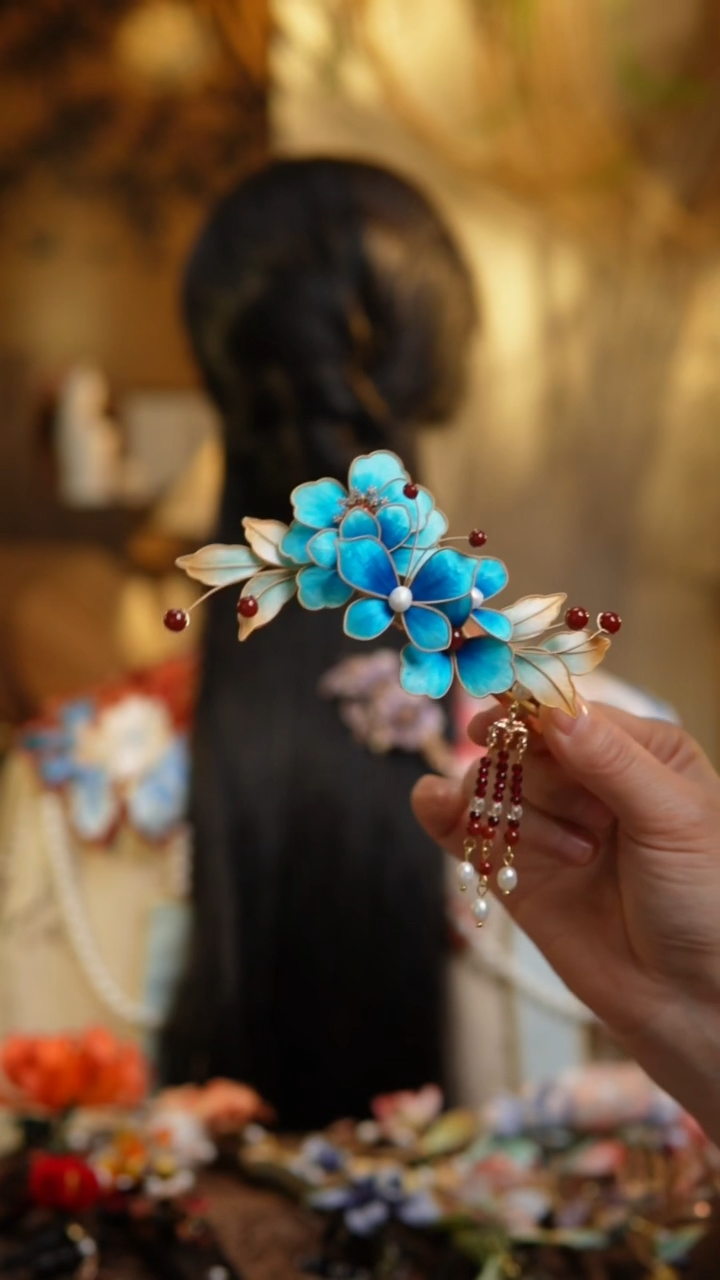 木非遗绒花工艺望舒