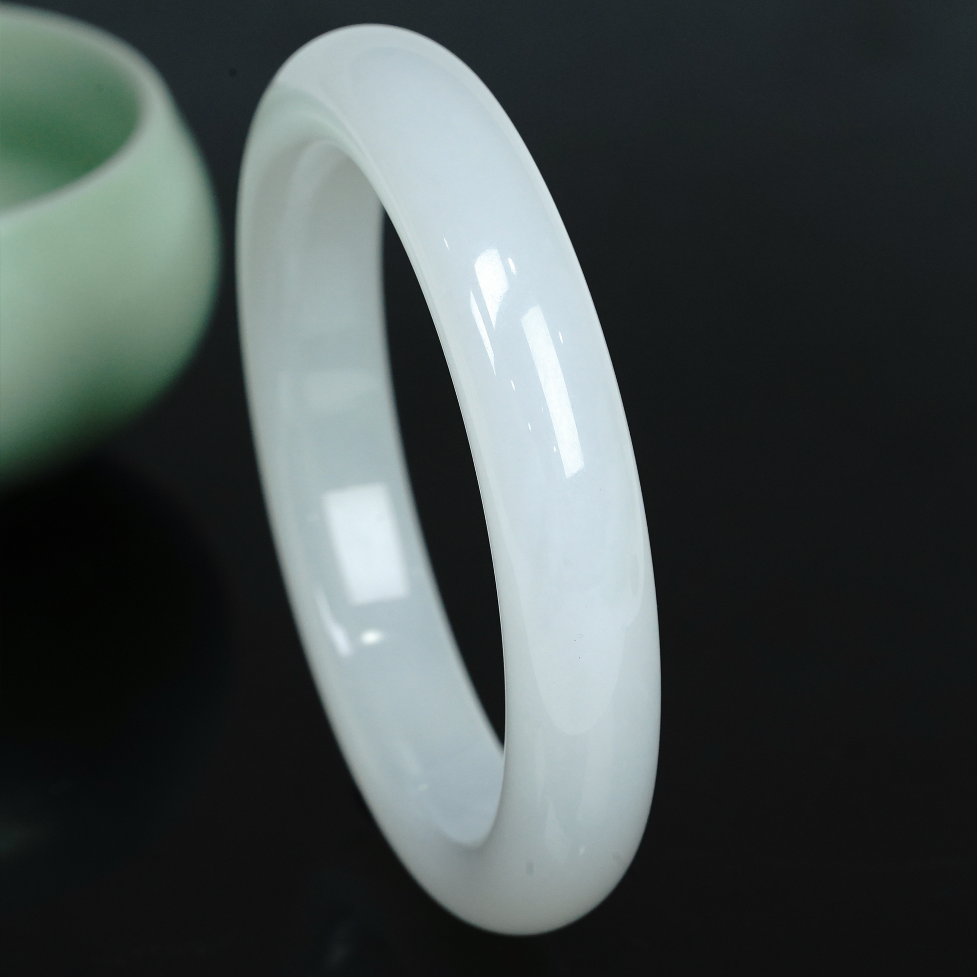 【小北好物】和田玉手镯QH54X114【多样性发一件】圈口50-60