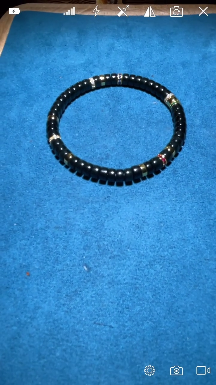 定制和田玉XY黑青片珠手串