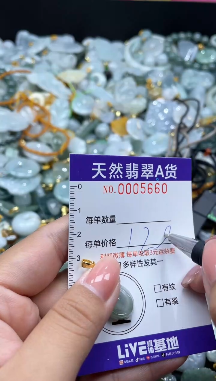 翡翠未镶嵌颈饰05660