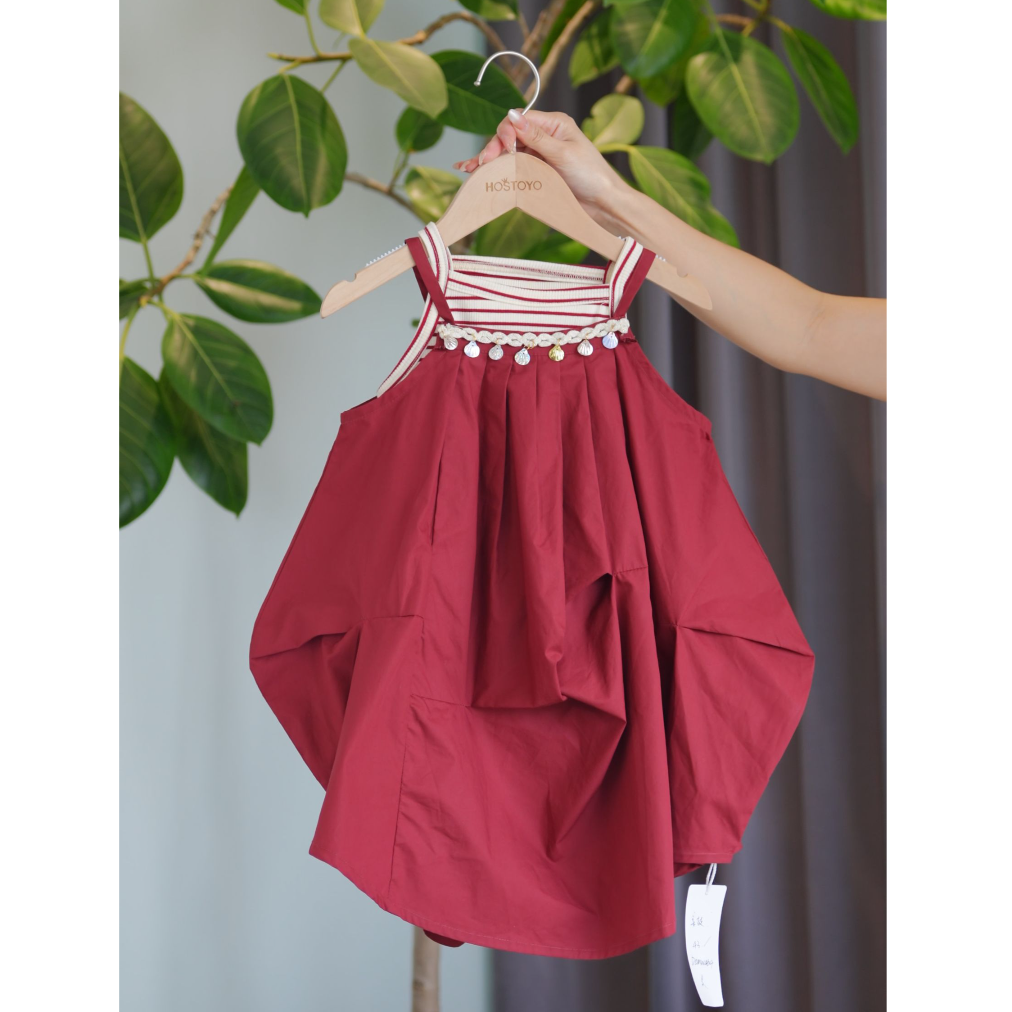 夏季时尚女童连衣裙纯色童装吊带裙背心裙裙子