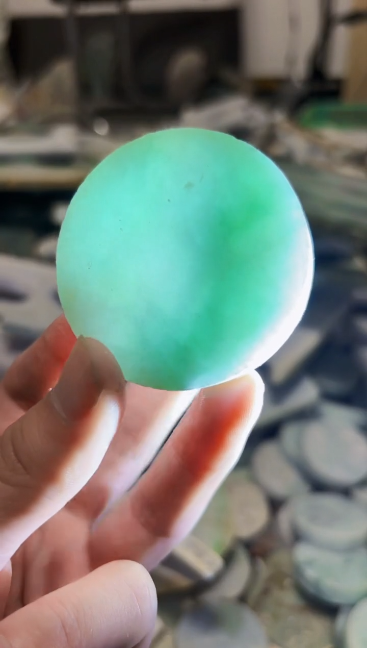 【闪购商品】翡翠颈饰未镶嵌A货白文1339