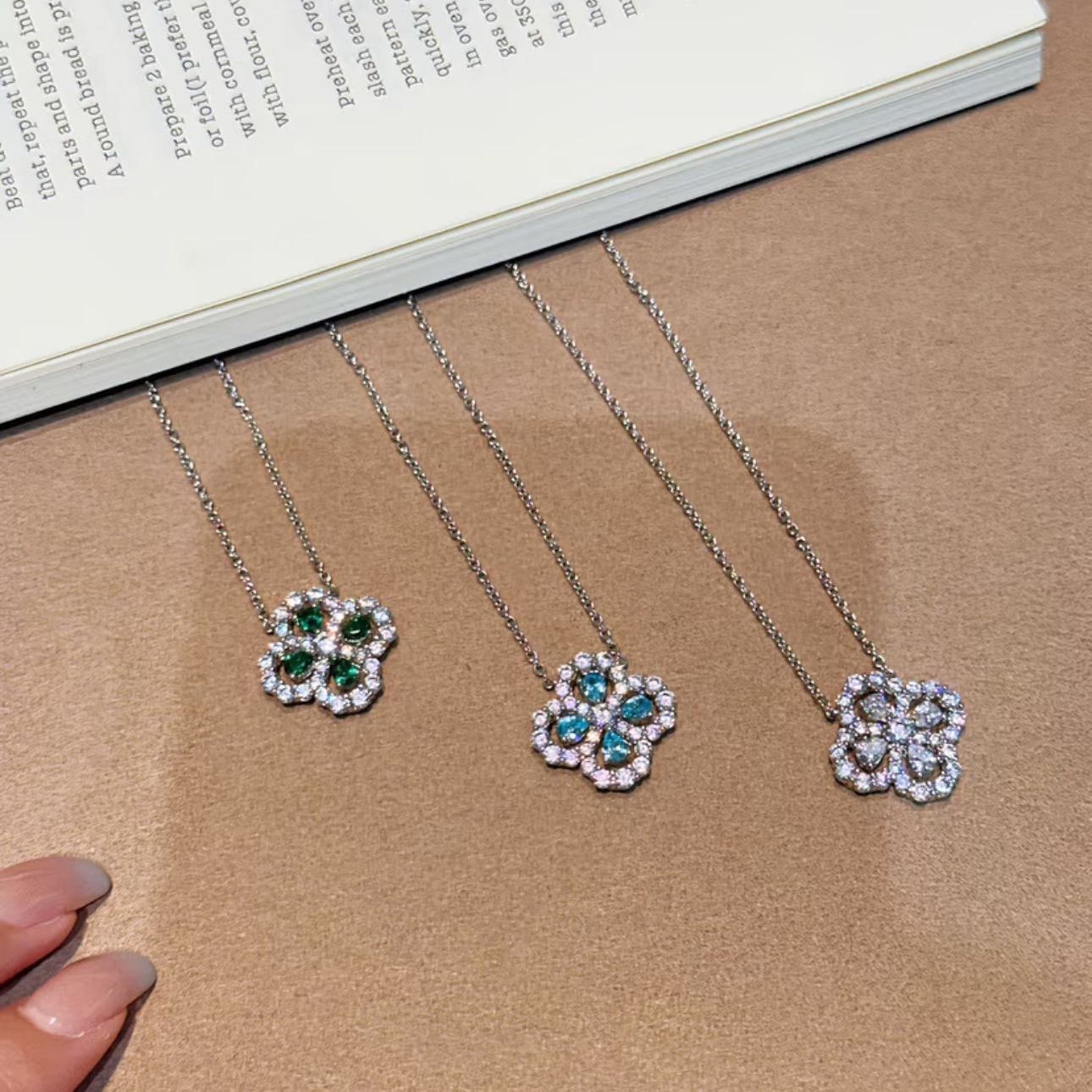 链子925银 海温【四叶草项链】气质轻奢时尚复古优雅经典百搭