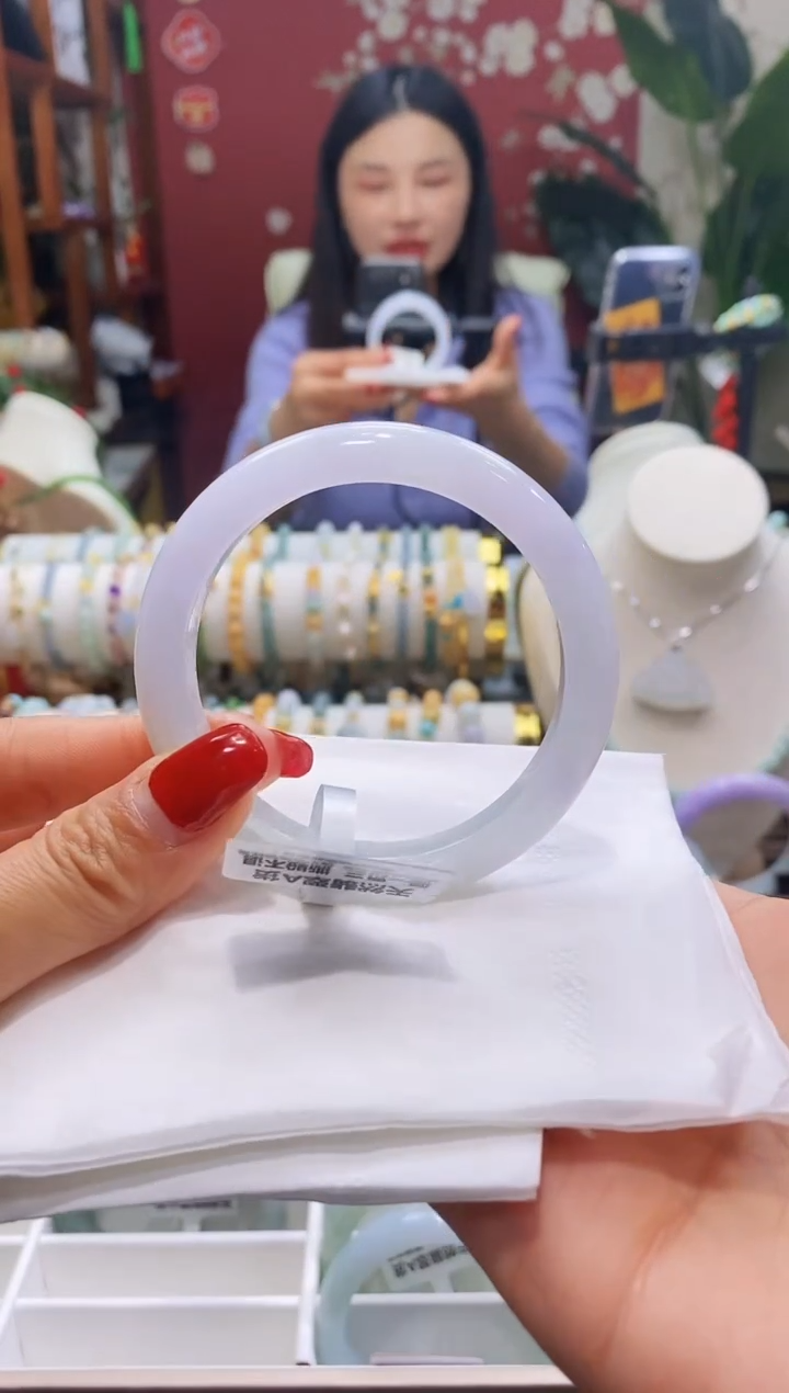 【闪购商品】翡翠手镯未镶嵌97冰紫5556/10.2*8.2