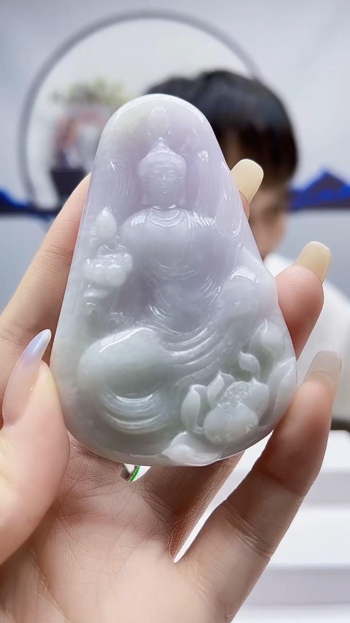 未镶嵌定制翡翠毛货-挂件95