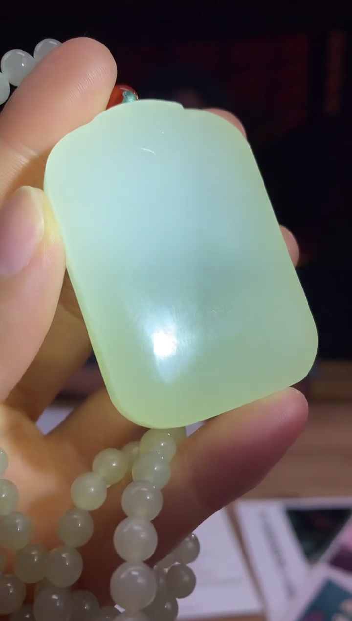 和田玉未镶嵌颈饰d558