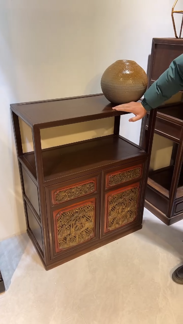 雕刻 落地柜子 111