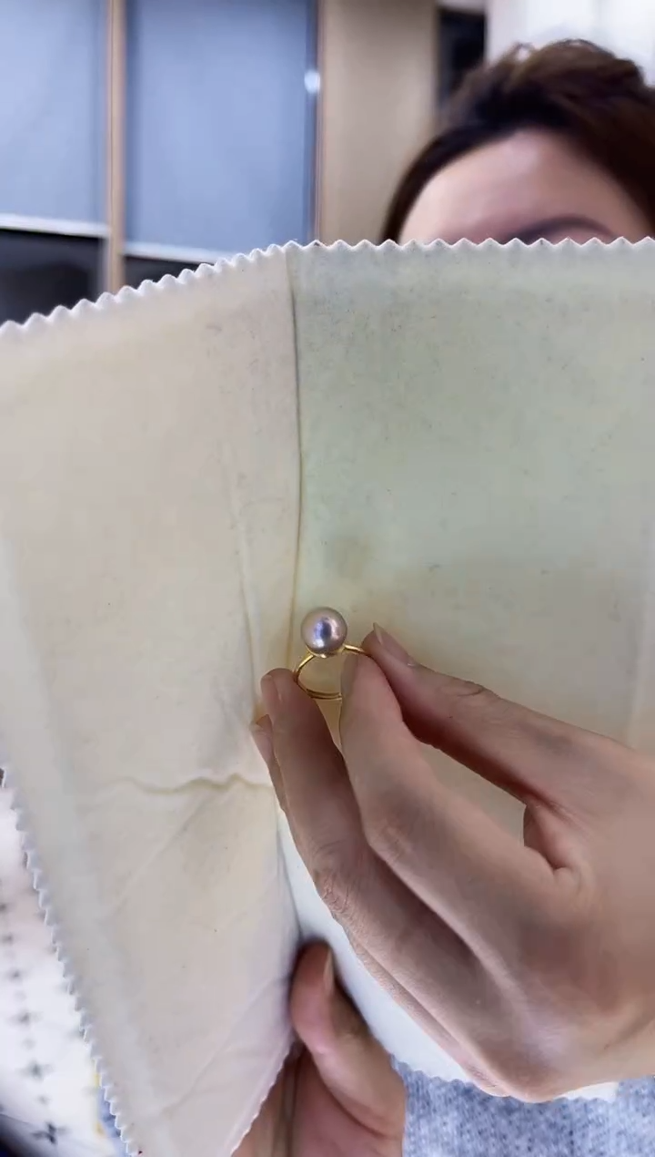 【闪购商品】海螺珠戒圈银S925镶嵌戒指